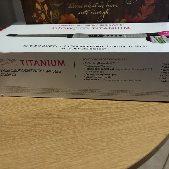 Titanium Professional Salon Curling Wand - Silver - Picture 3 of 5